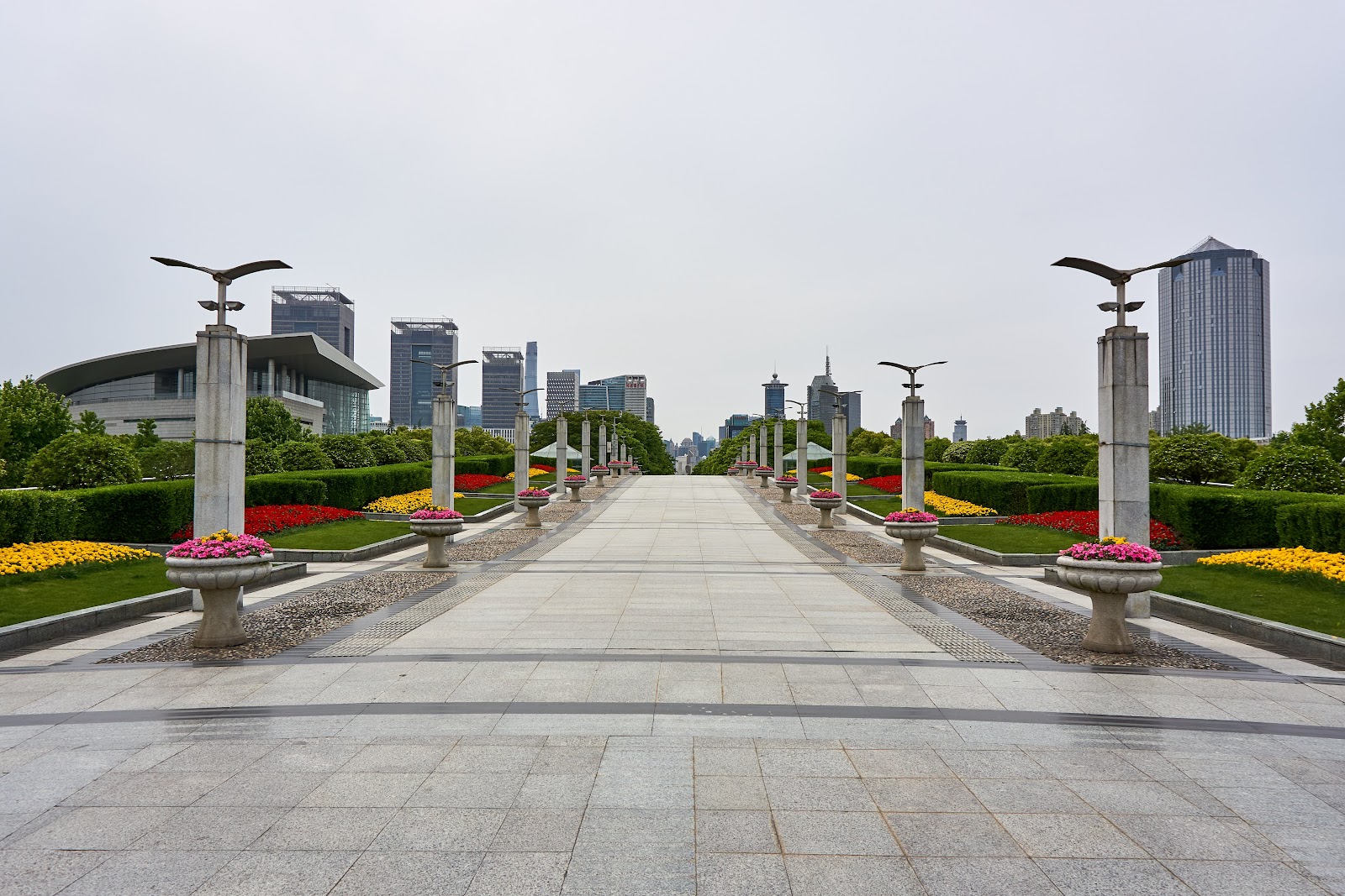 상하이 세기 광장 주변 명소 사진