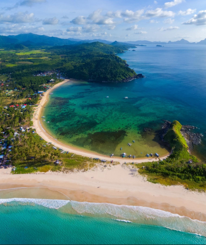 팔라완 나크판 작은 해변 주변 명소 사진