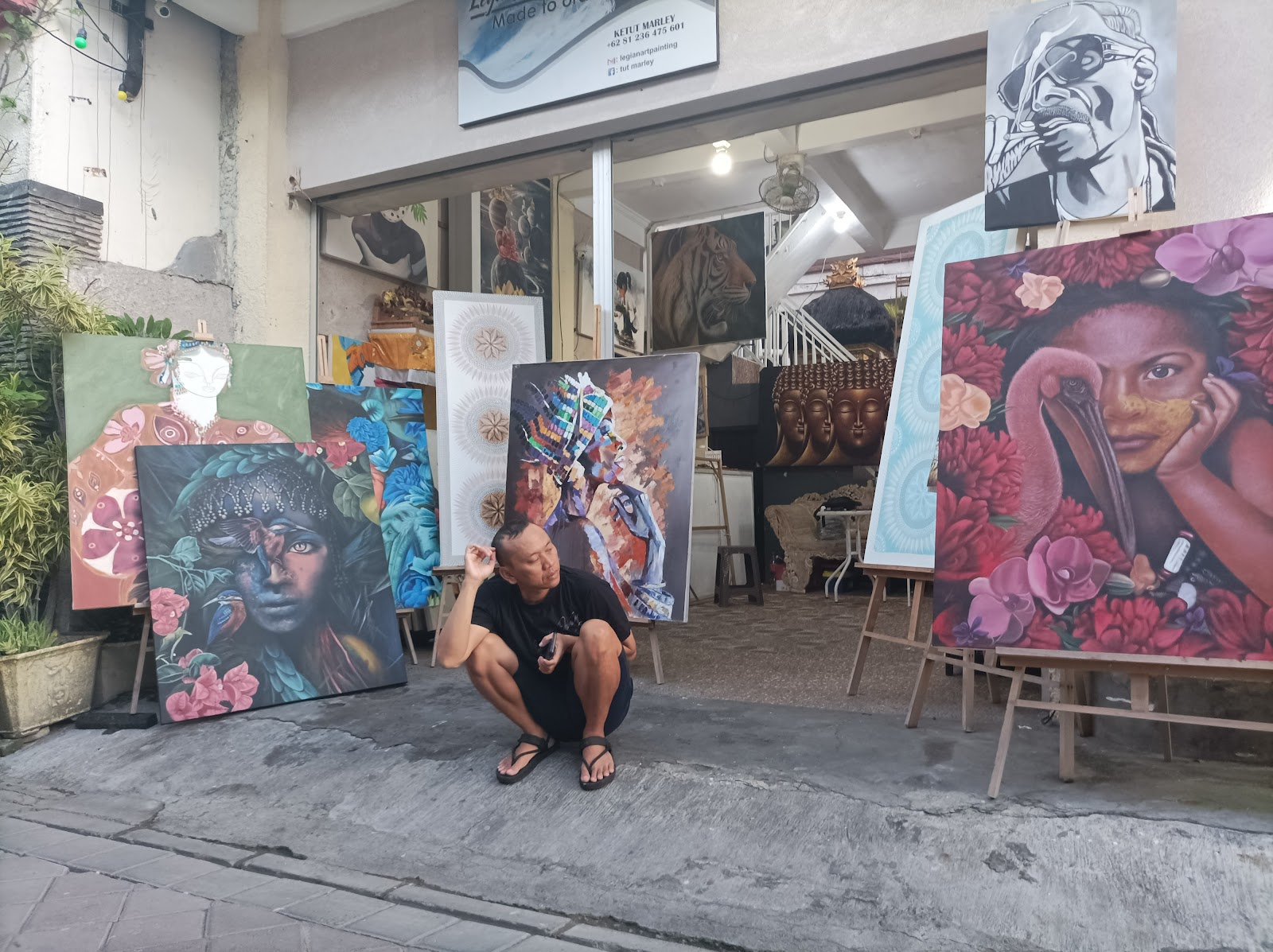 발리 레기안 미술 그림 주변 명소 사진